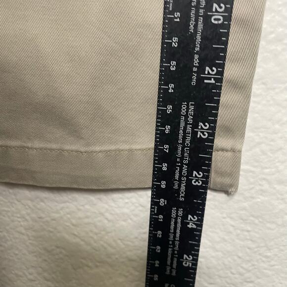 Mossimo Womens Pants Size 3 Khaki Capri Vintage Belted Y2K Casual Everyday Wear - Picture 6 of 13